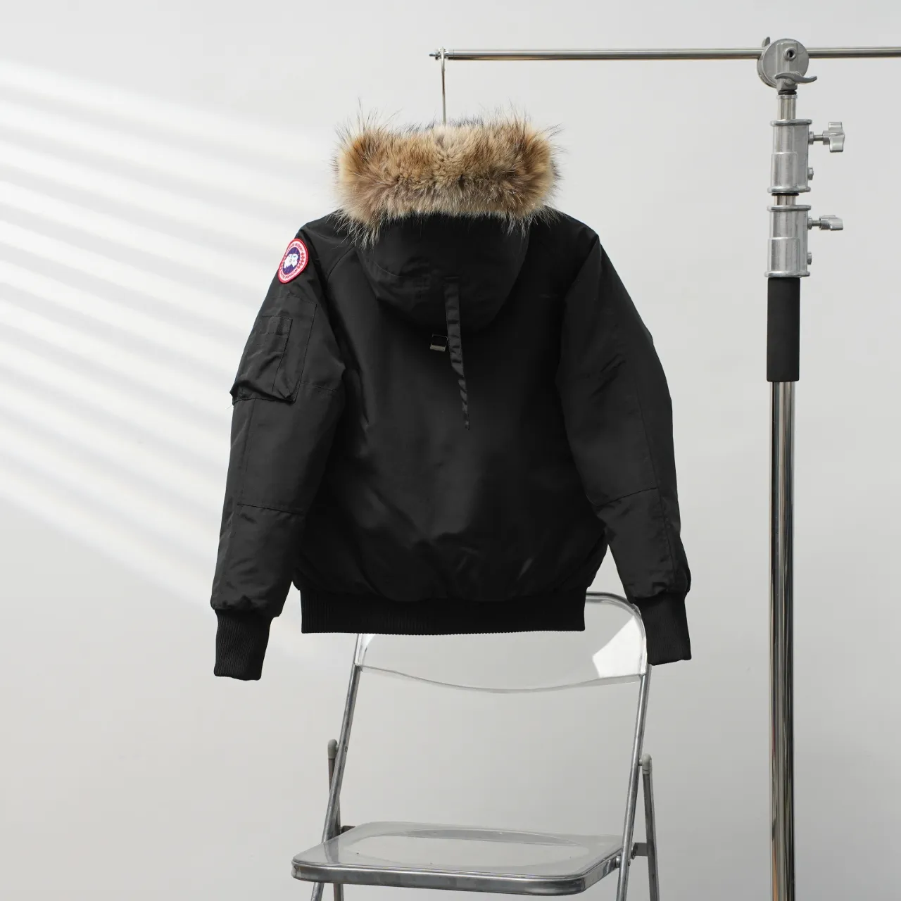 P720 CANADA GOOSE丨Canada Goose 02 hooded fur collar down jacket Color: Black Size: XS-XL